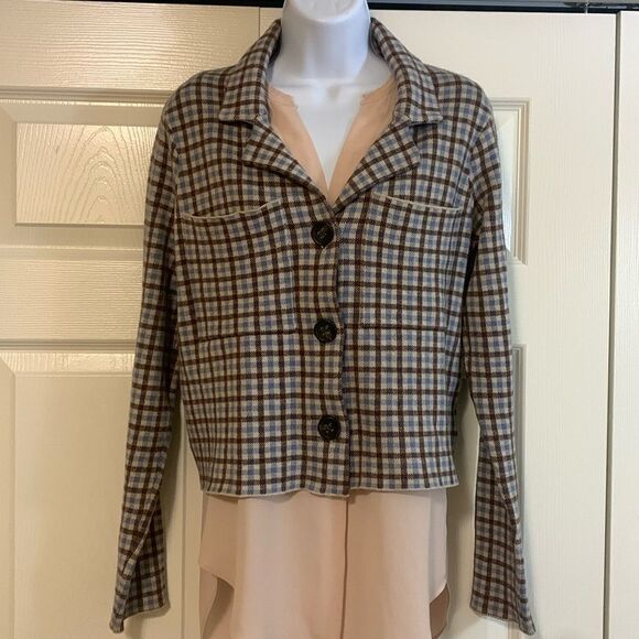RACHEL ROY, crop jacket, long sleevesg sleeve, button up, good condition medium - Picture 1 of 12